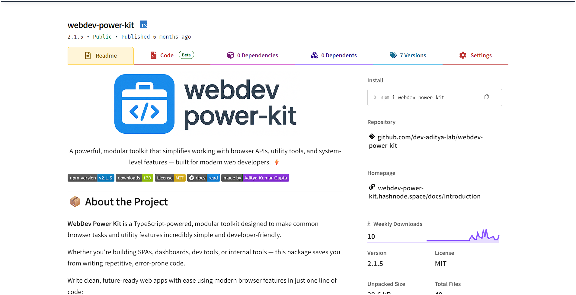 WebDev Power Kit