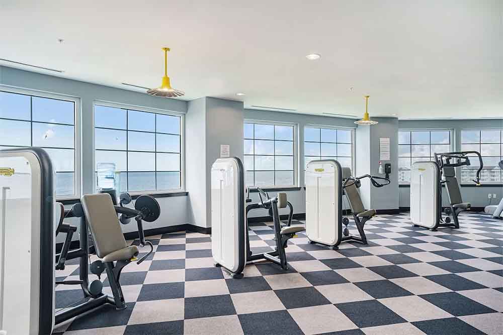 Gym at Diamond Beach Condominiums