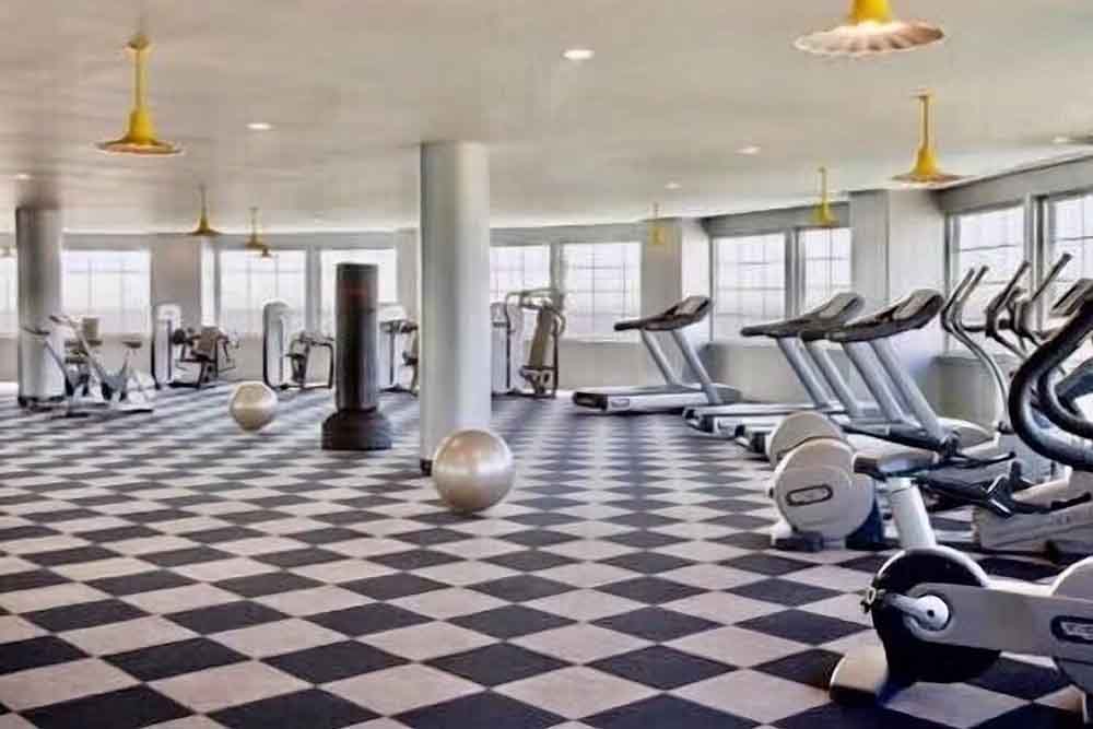 Modern Gym at Diamond Beach Condominiums