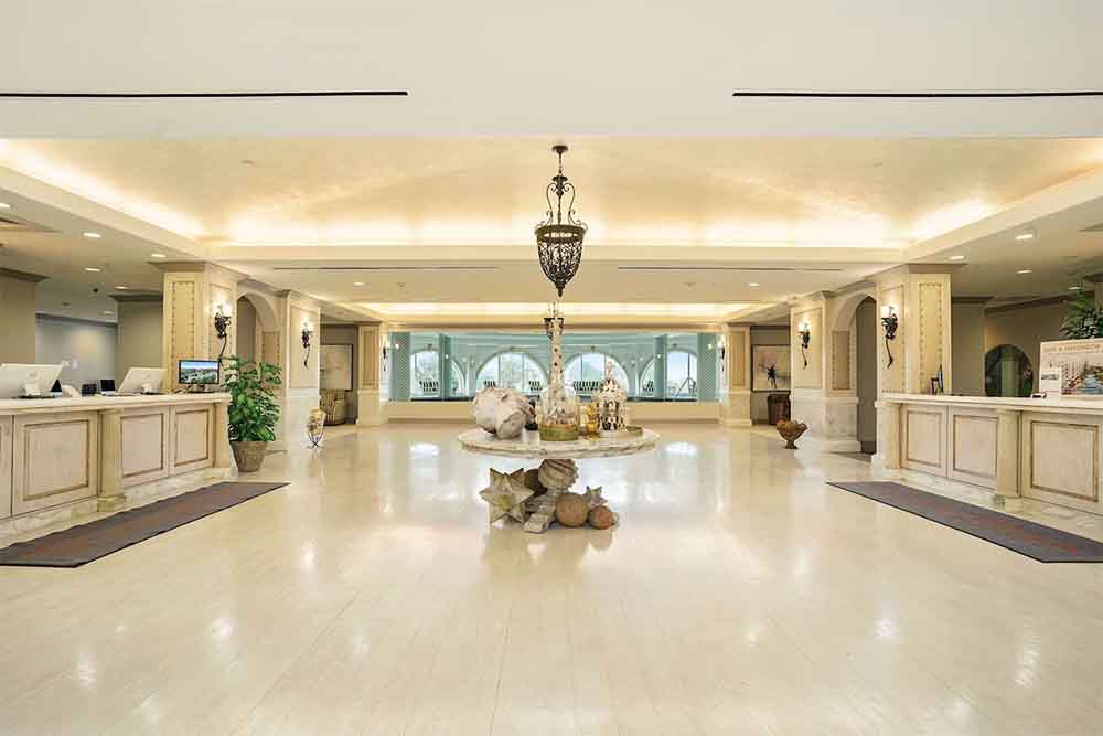 Lobby of Diamond Beach Condominiums