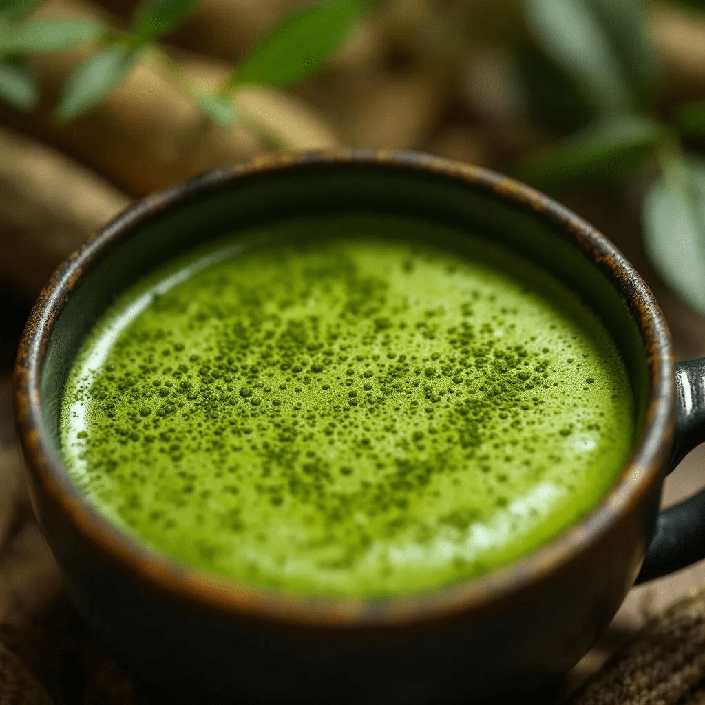 matcha latte - indholdsbillede 1