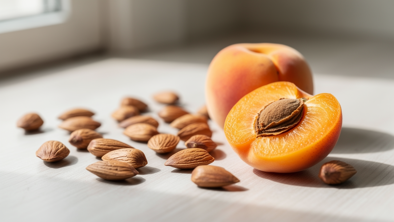 Färgglada grönsaker och frukter på en träskiva som symboliserar näring från mat