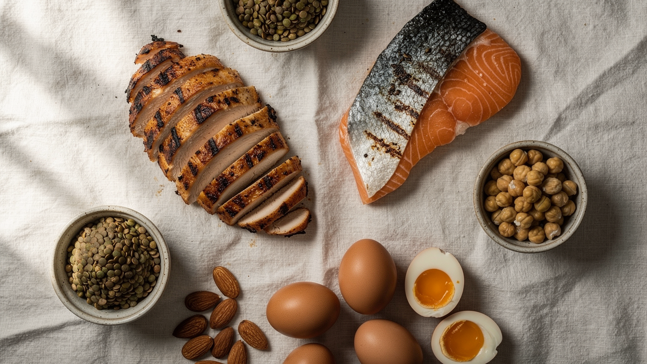 Proteinrika livsmedel som naturliga källor till essentiella aminosyror