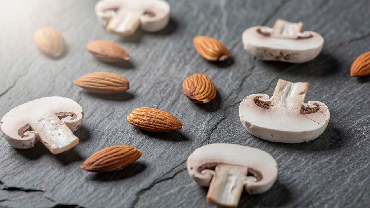 Mjolk, mandlar, agg och grona bladgronsaker som naturliga kallor till vitamin B2
