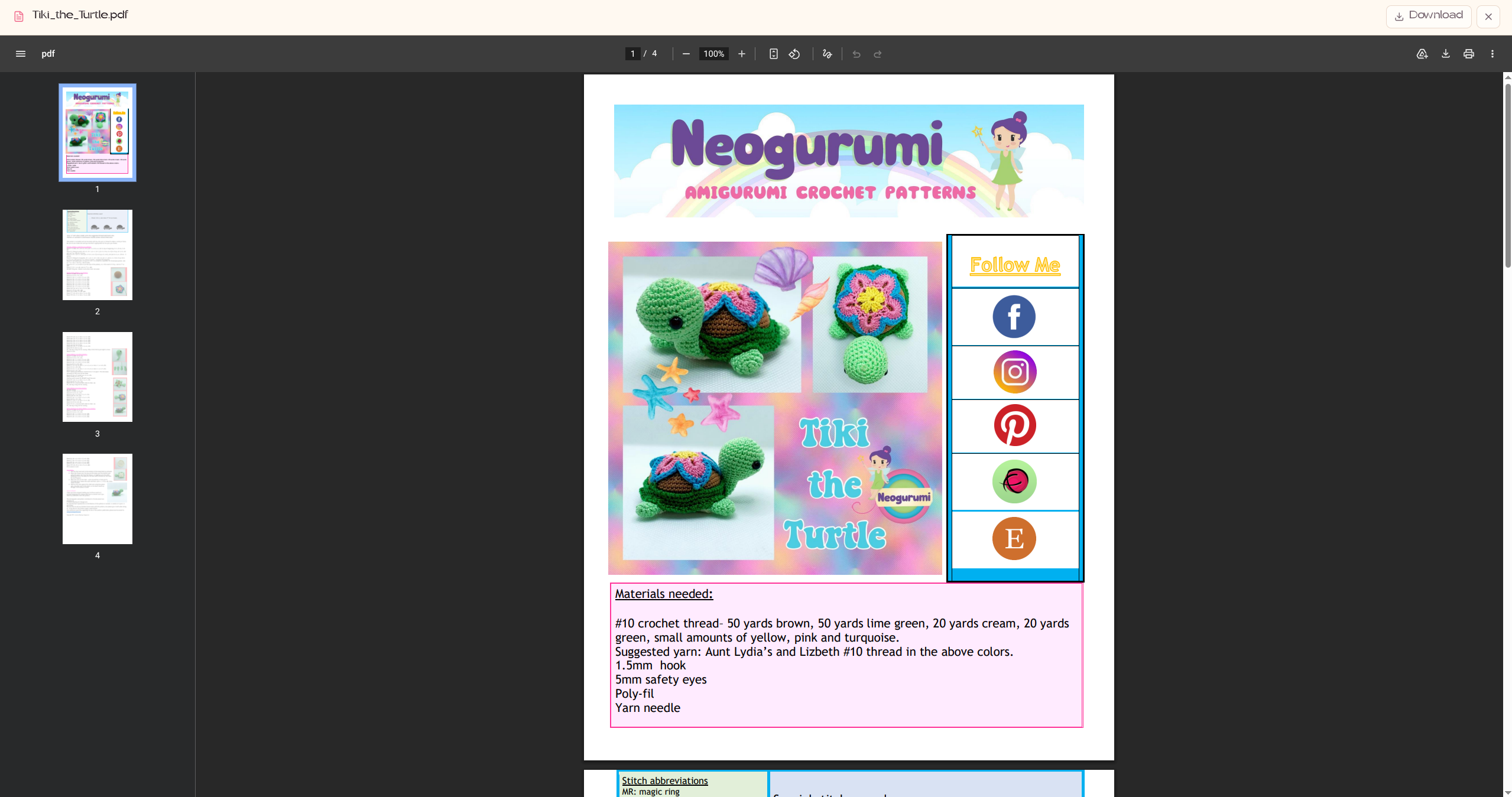 Stitchlet PDF View