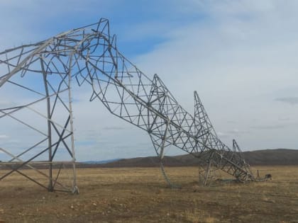 Упавшую в степи Бурятии вышку восстановили