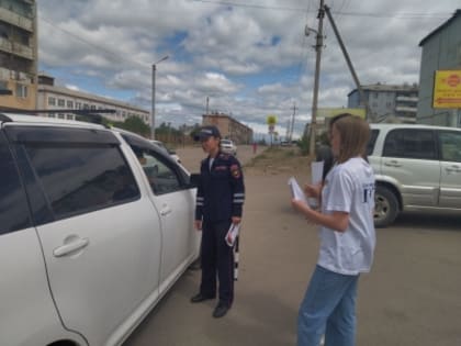 Сотрудники ГИБДД, общественники проводят профилактическим акции в рамках акции «Каникулы с общественным советом.»