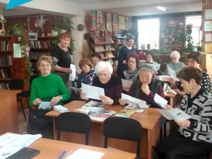 «Серебряные» волонтёры п. Онохой - слушатели Университета третьего возраста