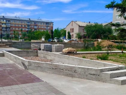 Готов на 60%: еще один сквер в Улан-Удэ обретает новый вид