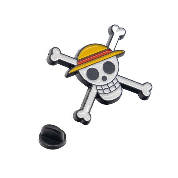 One Piece - Skull and Crossbones Enamel Pin Background Image