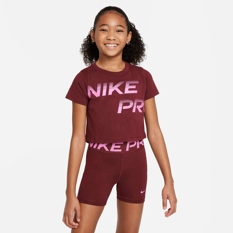 Nike Pro Junior Dri-FIT Sports Essential+ Crop Tee Background Image