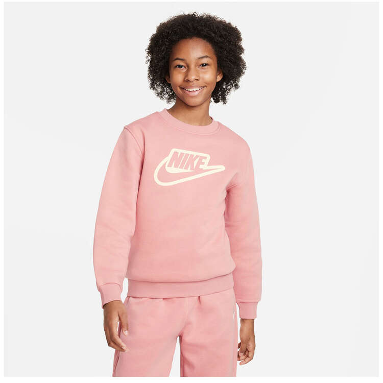 Nike Junior Sportswear Club Plus Crew Sweatshirt Background Image