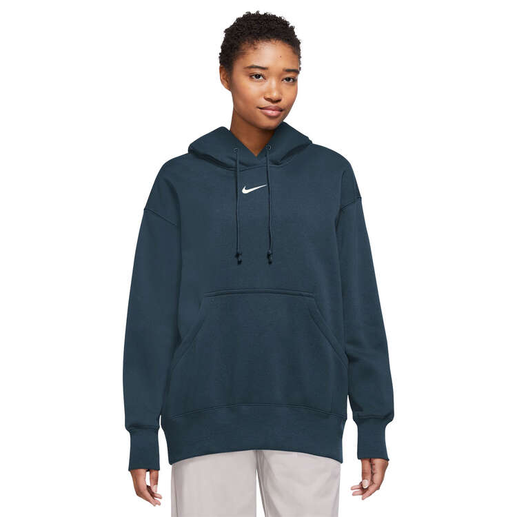 Nike Womens Phoenix Fleece Oversized Pullover Hoodie Background Image