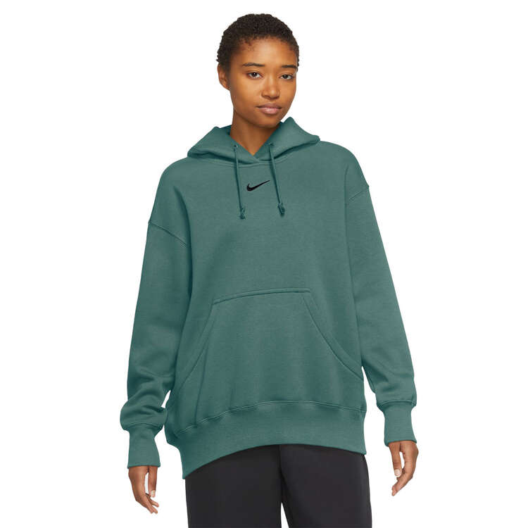Nike Womens Phoenix Fleece Oversized Pullover Hoodie Background Image