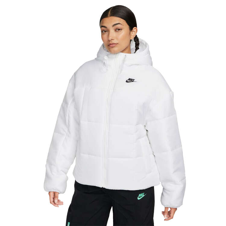 Nike Womens Storm-FIT PrimaLoft Hooded Puffer Jacket. Background Image