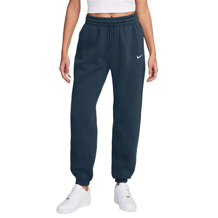 Nike Womens Phoenix Fleece High Rise Oversized Track Pants Background Image