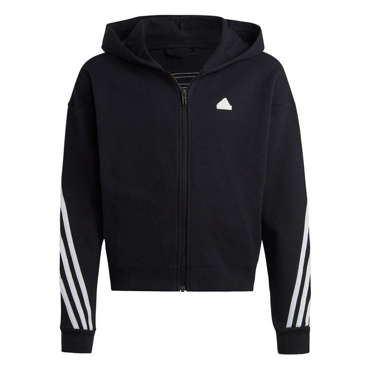 adidas Junior Future Icons 3-Stripes Full Zip Hoodie Background Image