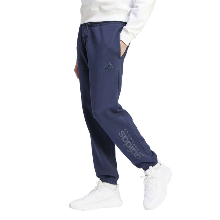 adidas Mens ALL SZN Graphic Fleece Track Pants Background Image