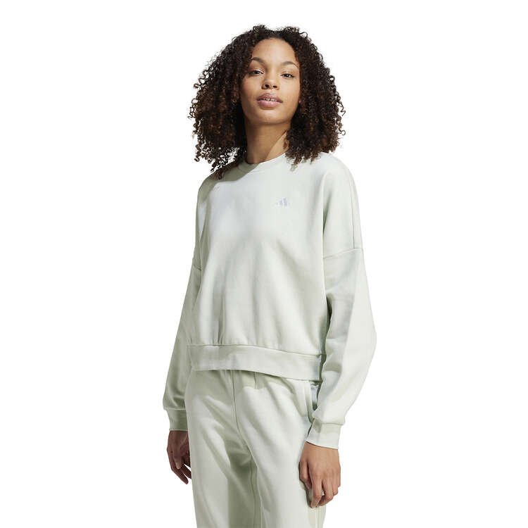 adidas Womens Essentials Small Logo Feel Cozy Sweatshirt Background Image