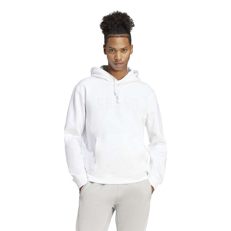 adidas Mens ALL SZN Graphic Pullover Fleece Hoodie Background Image