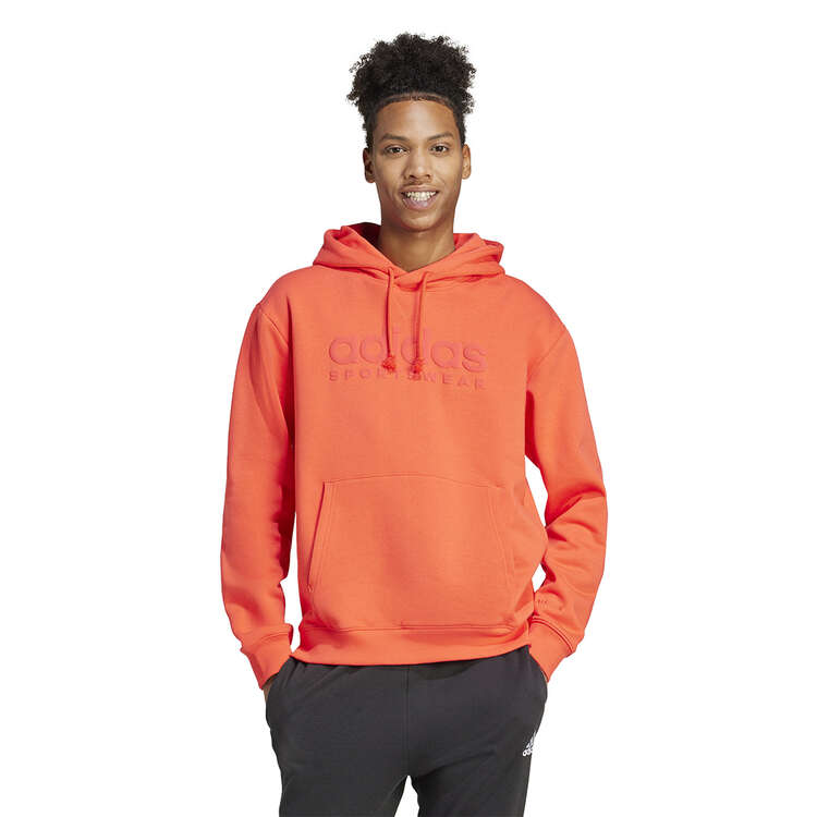 adidas Mens ALL SZN Graphic Pullover Fleece Hoodie Background Image