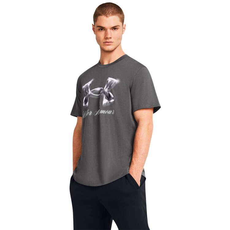 Under Armour Mens Heavyweight Big Logo Tee Background Image