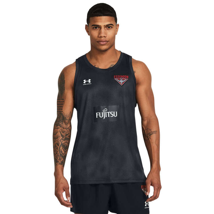 Essendon Bombers 2024 Mens Training Singlet Background Image