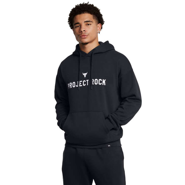 Under Armour Project Rock Mens Essential Fleece Hoodie Background Image