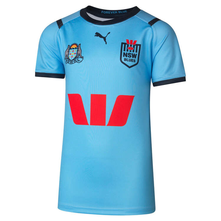 NSW Blues State of Origin 2024 Kids Home Jersey Background Image