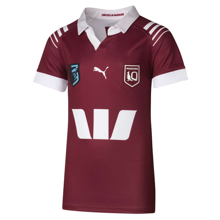 QLD Maroons State of Origin 2024 Kids Home Jersey Background Image