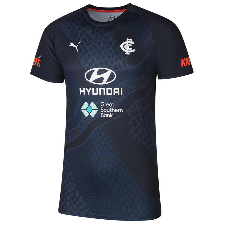 Carlton Blues 2024 Mens Training Tee Background Image