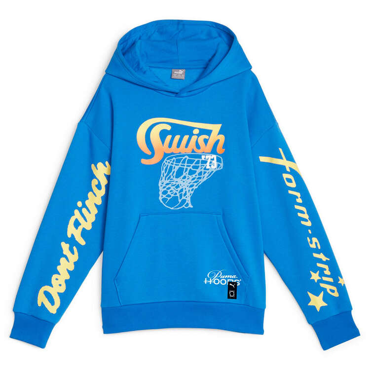 PUMA Junior Swish Fleece Basketball Pullover Hoodie Background Image