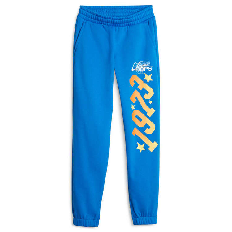 PUMA Junior Swish Fleece Basketball Track Pants Background Image