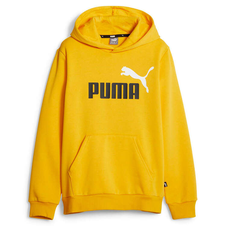 PUMA Junior Essentials Plus 2 Colour Big Logo Fleece Pullover Hoodie Background Image