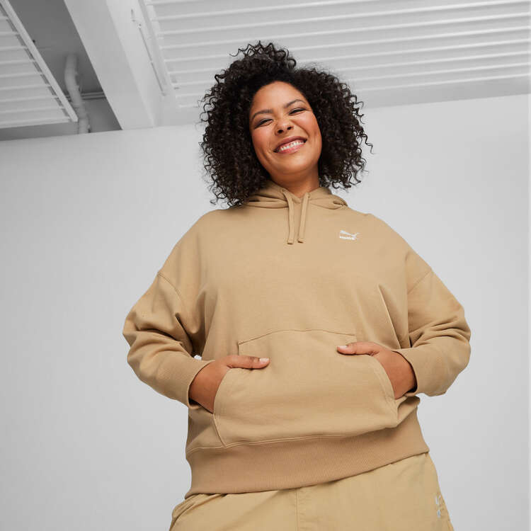PUMA Womens Better Classics Relaxed Pullover Hoodie Background Image