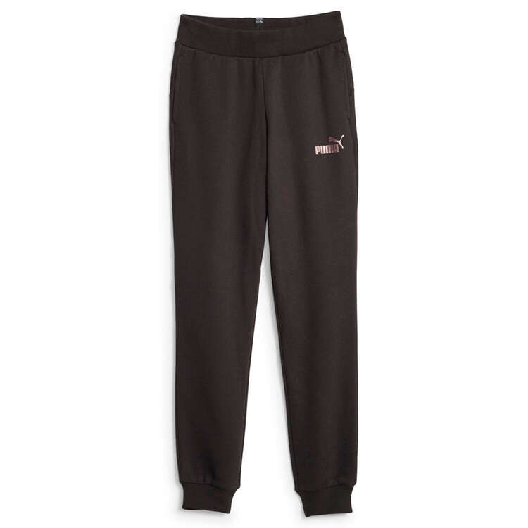 PUMA Junior Essentials Plus Fleece Cuffed Track Pants Background Image