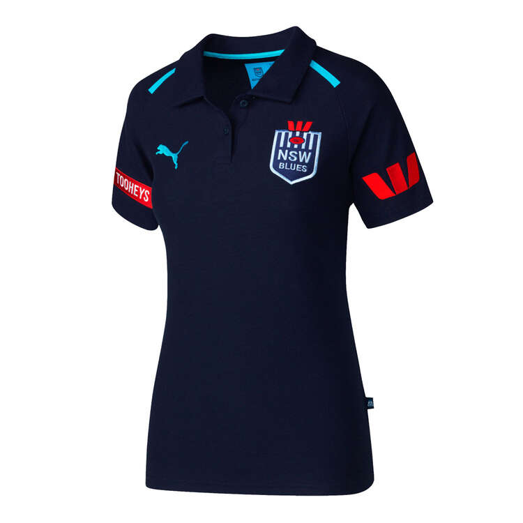NSW Blues State of Origin 2024 Womens Team Polo Background Image