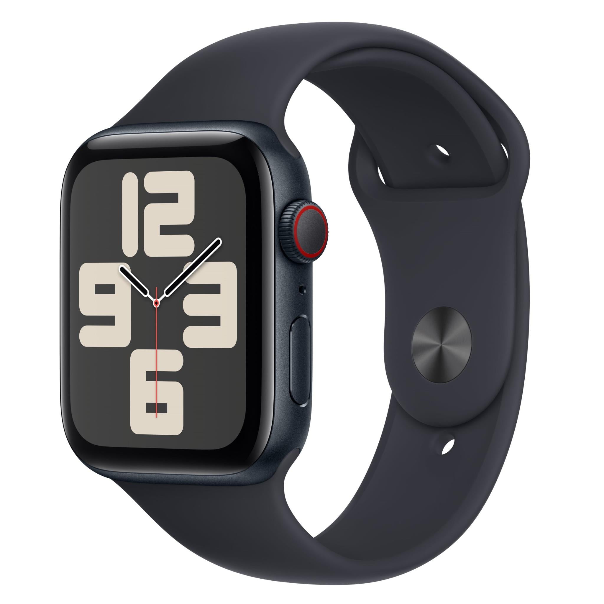 Apple Watch SE 44mm Midnight Aluminium Case GPS + Cellular (S/M)[2023] [~Renewed] Background Image