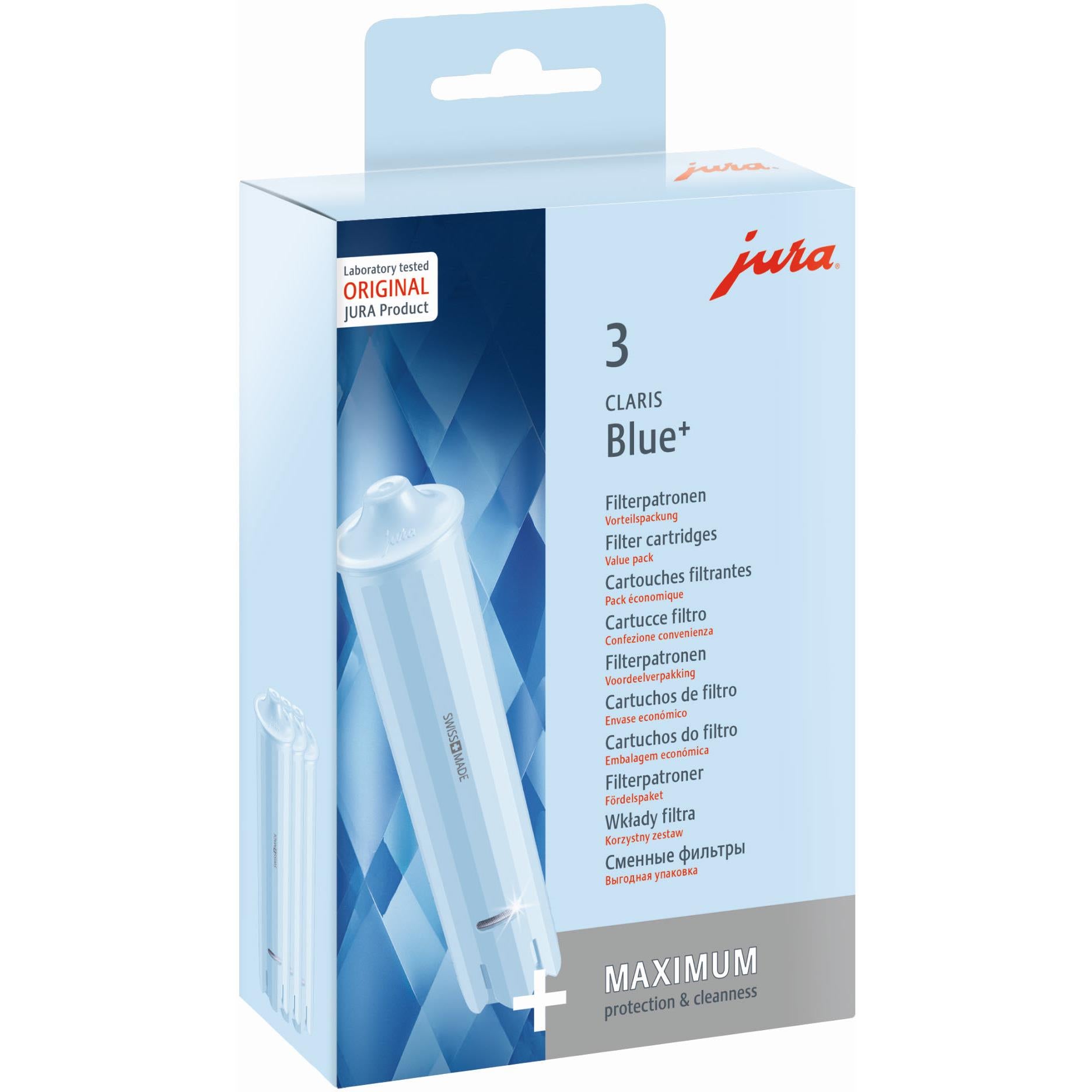 Jura Claris Blue+ 3PC Filters Background Image