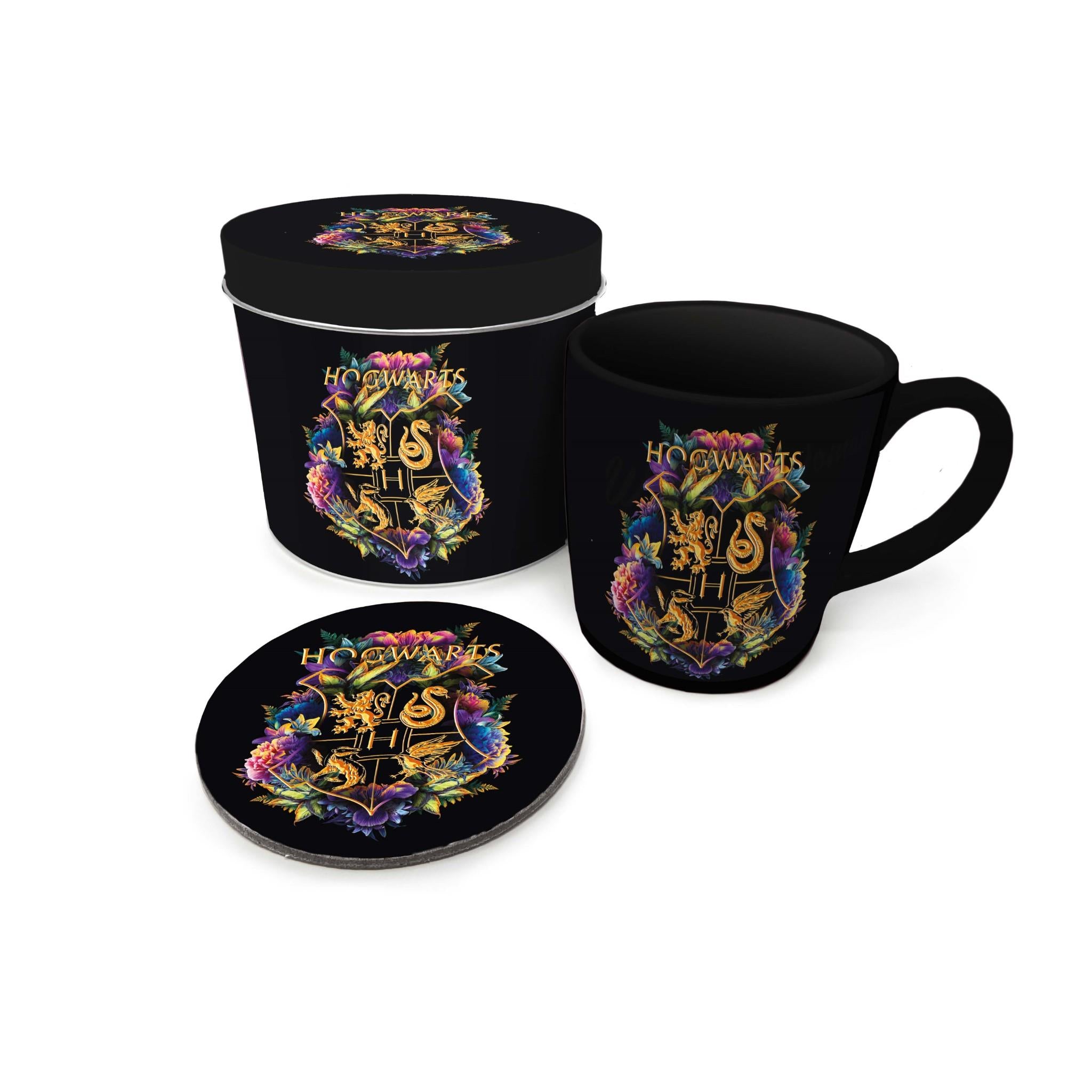 Harry Potter - Floral Crest Gift Tin Set Background Image