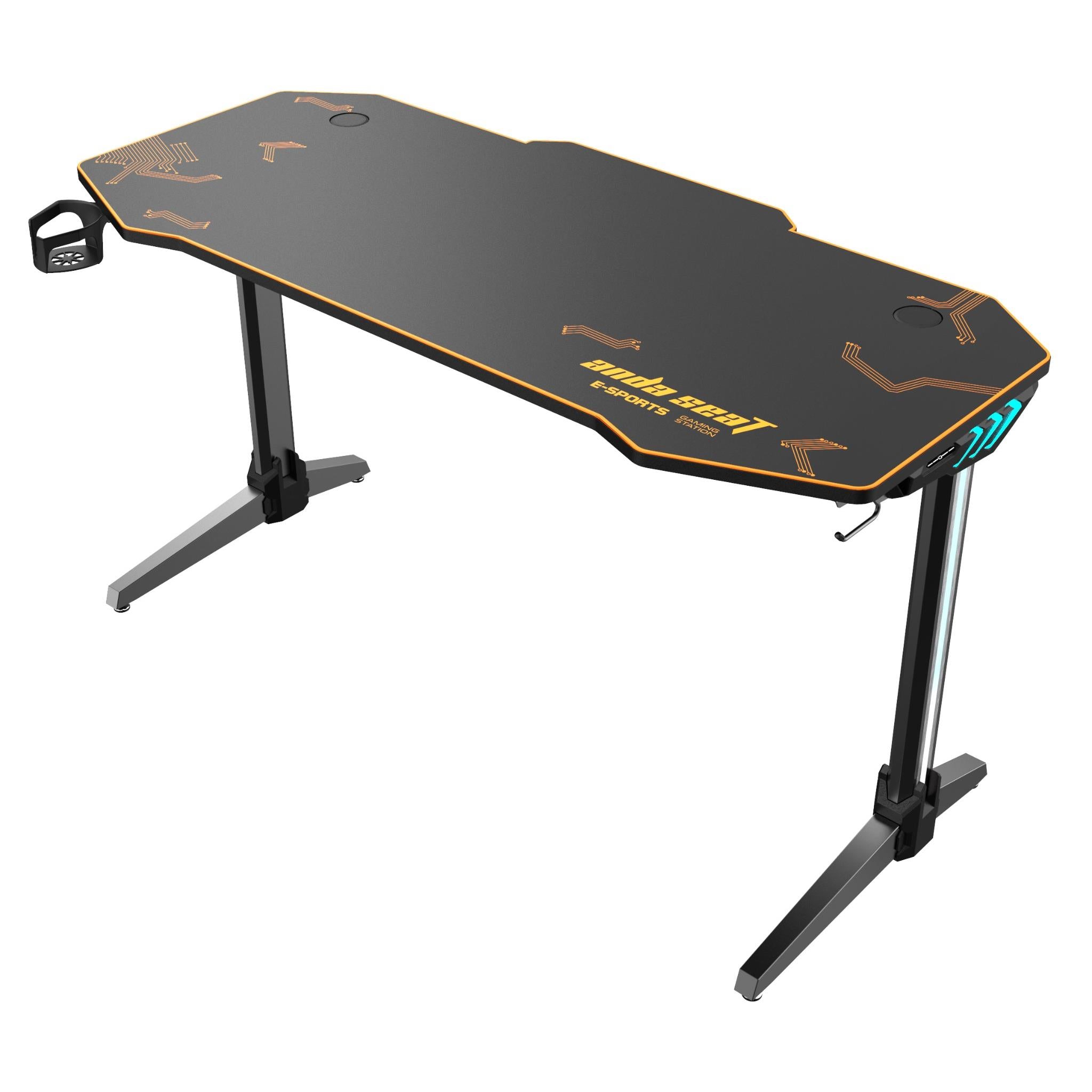 Anda Seat Eagle 2 Lighting Gaming Desk Background Image