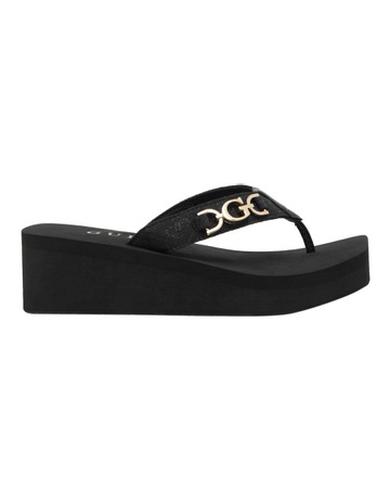 Edany2 Platform Sandal in Black Background Image