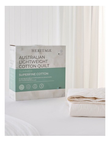 Lightweight Cotton Quilt in White Background Image