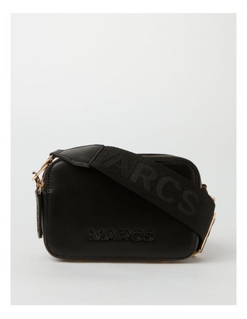 Budapest Black Camera Crossbody Bag Background Image