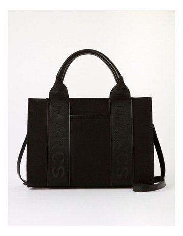 Barbados Nero Tote Bag in Black Background Image