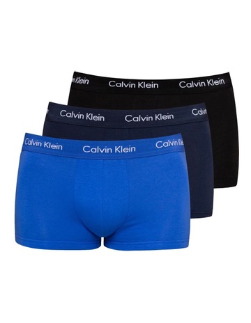 Cotton Stretch Trunk 3 Pack in Multi Background Image