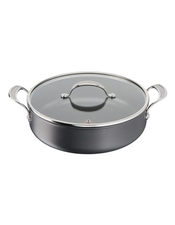 Cooks Classic All-In-One Pan with Lid 30cm/5 in Coal Grey Background Image