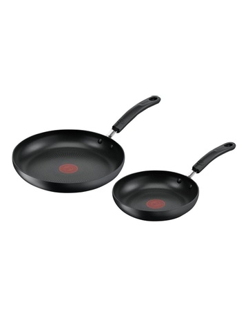 Non-Stick Frypan 2 Piece Set 20/26cm in Black Background Image