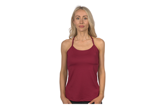2XU Women's Plyometric Backtank - Maroon Background Image