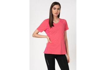 2XU Women's X-CTRL TEE - Pink/Red Background Image